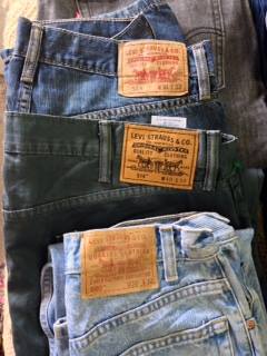 Wholesale lot of Levis Jeans for kids, women and men
